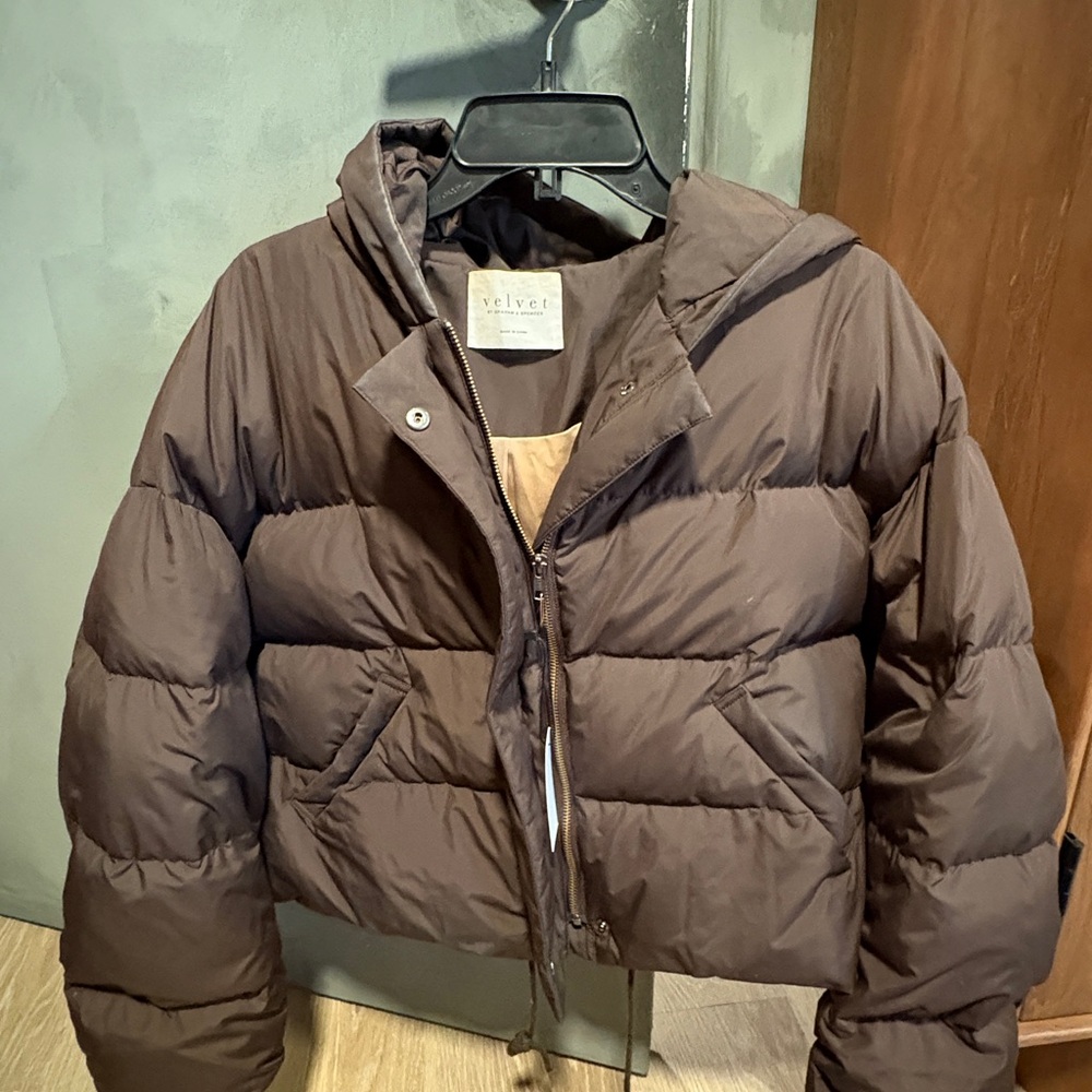 Velvet by Graham & Spencer “Raylin” Dark Brown Puffer Jacket - Picture 2 of 10